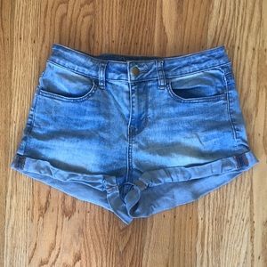 High Waisted Stretchy Denim Shorts